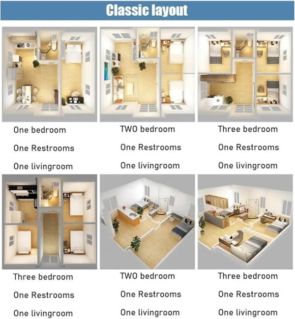 Expandable Container House, Alloy Steel, Tiny Home, Container Home, White/Black/Yellow/Gray, Modern, 20Ft/30Ft/40Ft, Single/Double Storey, 1-5 Rooms, Customizable - Image 3