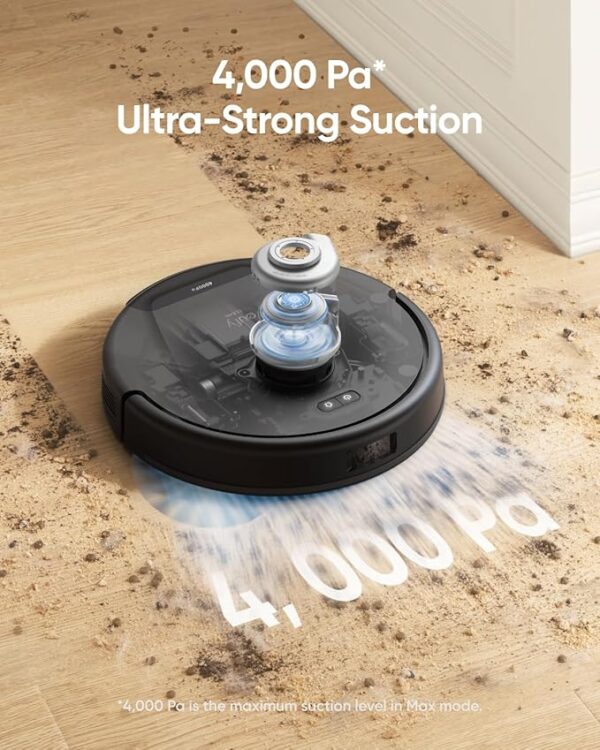 eufy L50 SES Robot Vacuum with 60 Day Self-Empty Station, Multi-Floor Cleaning,Precise iPath Laser Navigation, Customizable Al Mapping, Climb Up to 20 mm, Ideal for Hard Floor, Tile, and Carpet - Image 2