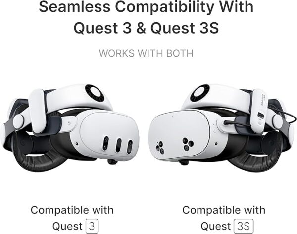 BOBOVR S3 Pro Battery Strap Accessories,Head Air Cooling System and 10000mah Hot-swappable Battery Pack,Compatible with Meta Quest 3/Quest 3S - Image 6