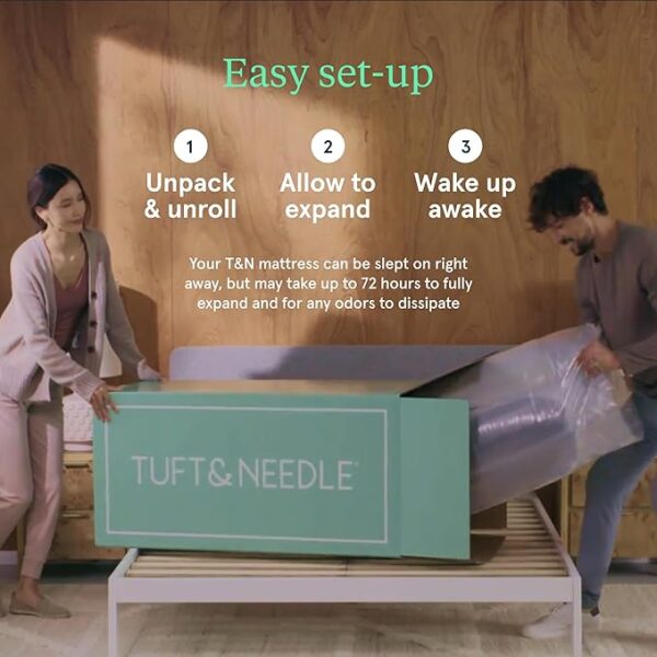 Kin By Tuft & Needle Firm 8" Queen Adaptive Foam Mattress in a Box, Cooling Pressure Relief, Balanced Support, 100 Night Trial, Fiberglass-Free, CertiPUR-US, 10-Year Limited Warranty - Image 4