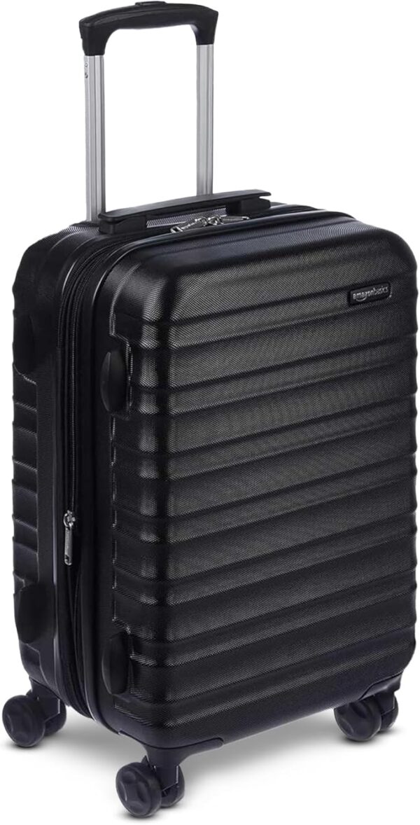 21" Hardside Carry-On Luggage, Hardshell Suitcase With Wheels, Expandable For Up to 25% More Space, With Scratch-Resistant Surface, Four Multi-directional Wheels, Black