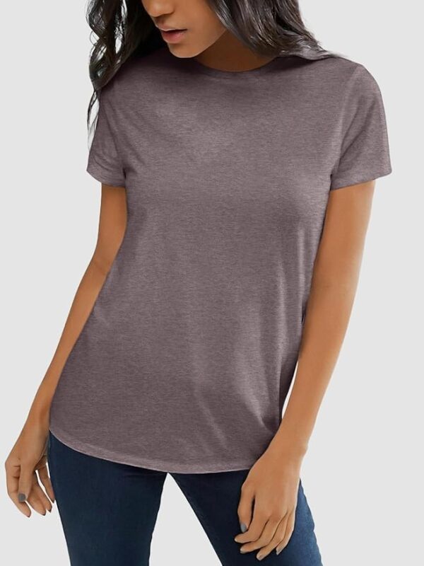ATHMILE Womens T Shirt Summer Tops Short Sleeve Fashion Basic Casual Oversized Beach Vacation Clothes 2025 Trendy - Image 2