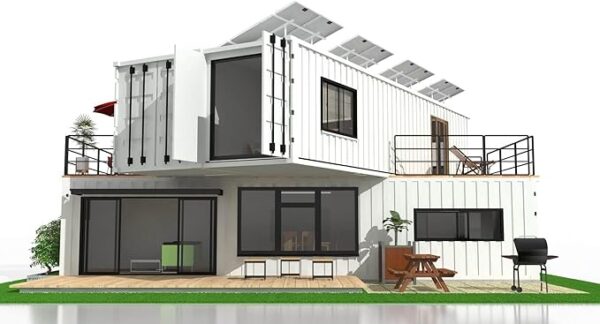 40FT Tiny Home for Adults, Portable Prefab House, Customizable Foldable Mobile Home with Steel Frame, Expandable Container House
