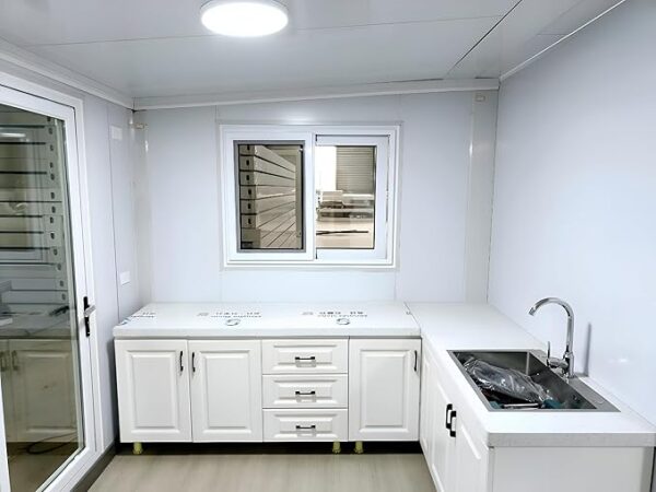 20FT Prefab House,Portable Container House to Live in with 3 Bedroom,1 Full Equiped Bathroom and Kitchen,Prefabricated Tiny House for Living,Foldable Mobile Home, Office - Image 2