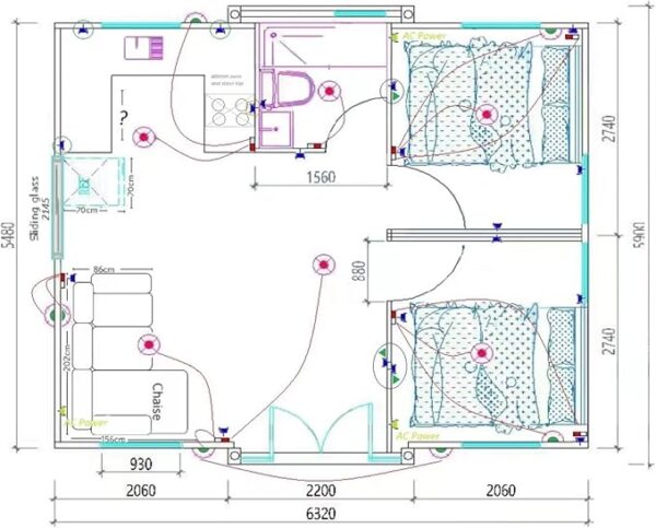 Foldable Expandable Container House Customizable 20ft 30ft 40ft Luxury Prefab Villa Portable Tiny Home with 1-3 Bedrooms Bathroom Living Room and Kitchen Ideal Prefabricated Solution - Image 4