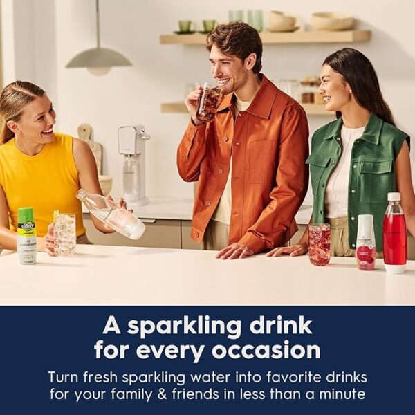 SodaStream - Terra Soda Streaming Machine - STARTER KIT - Sparkling Water Maker with CO2 & Bubly Drop - Eco-Friendly, No Batteries Needed - Black - Image 5