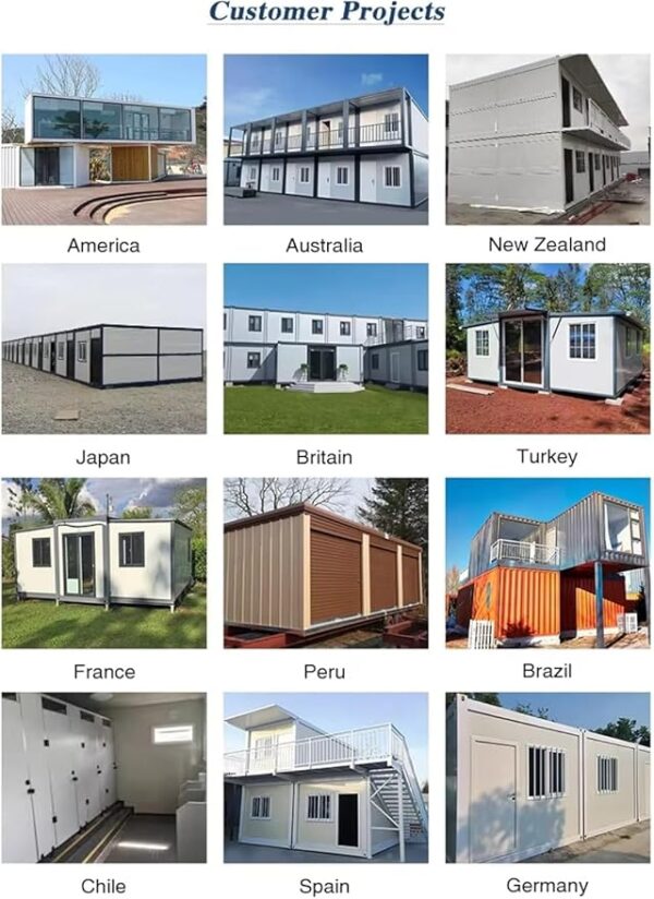 2 Story Tiny Home Structure Steel House Prefab Tiny Homes Prefabricated Expandable Container House Detachable Steel Container Frame Tiny Homes for Sale - Image 3