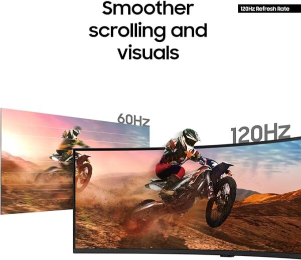Samsung 49” Business Curved Ultrawide Dual QHD Computer Monitor, USB-C, DisplayPort, HDMI, 120Hz, VESA DisplayHDR 400, Built-in Speakers, Height Adjustable Stand, Eye Care, LS49C954UANXZA, 2024 - Image 4