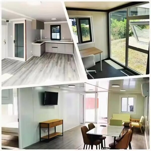 Tiny Homes for Sale Prefab, 40ft Expandable Container House Steel Portable Prefabricated Villa Tiny Home to Live in for Adults with 2-3 Bedrooms, 1 Full Equiped Bathroom and Kitchen Modular House - Image 4
