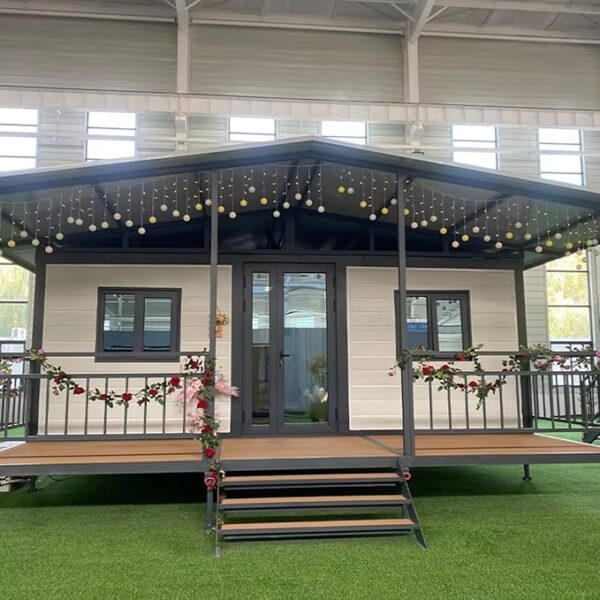 Tiny Homes for Sale Prefab, 40ft Expandable Container House Steel Portable Prefabricated Villa Tiny Home to Live in for Adults with 2-3 Bedrooms, 1 Full Equiped Bathroom and Kitchen Modular House - Image 3