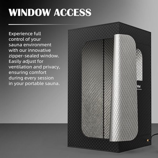 Sauna Box, Portable Sauna for Home, Large Sauna Tent with 3.0L Steamer for Full Body SPA, Easy Assembly Quick Heat-Up Sauna Experience - Image 3