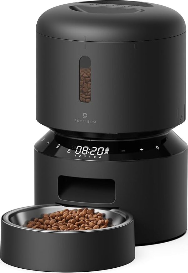 PETLIBRO Automatic Cat Feeder, Automatic Cat Food Dispenser with Freshness Preservation, Timed Pet Feeders for Dry Food, Up to 50 Portions 6 Meals Per Day, Granary Pet Feeder for Cats Dogs
