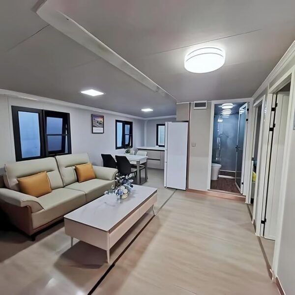 Prefabricated Prefab Mobile Tiny Home for Sale, Light Steel Roof 2 3 4 5 Bedroom 20ft 40ft Folding Expandable Container House Terrace with 2 Bedrooms, 1 Fully Equipped Kitchen and Bathroom - Image 6