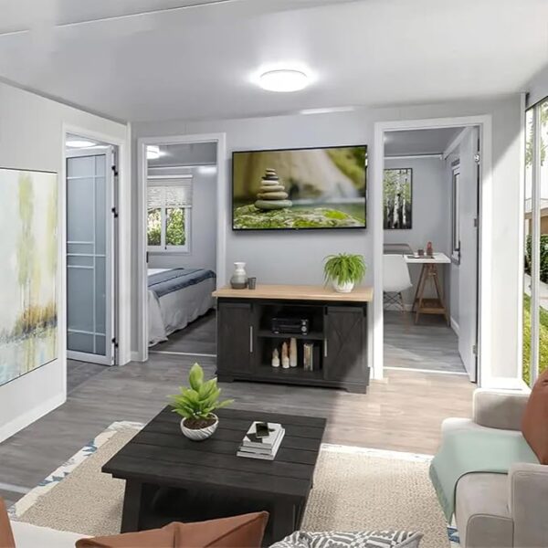 Prefabricated Houses Prefab Flat Pack Tiny House to Live in, Cont Two Floors Modular Homes, Expandable Tiny House Two Story Homes - Image 4