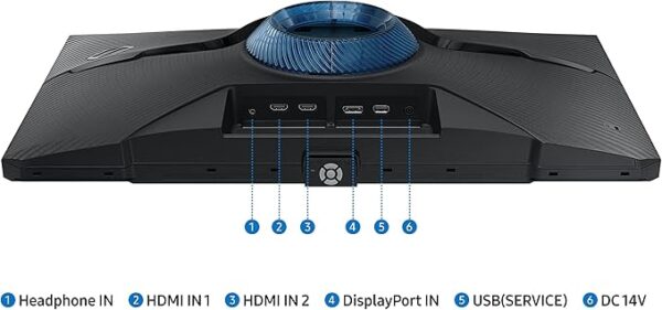 SAMSUNG 25" Odyssey G4 Series FHD Gaming Monitor, IPS, 240Hz, 1ms, G-Sync Compatible, AMD FreeSync Premium, HDR10, Ultrawide Game View, DisplayPort, HDMI, Fully Adjustable Stand, LS25BG402ENXGO - Image 7