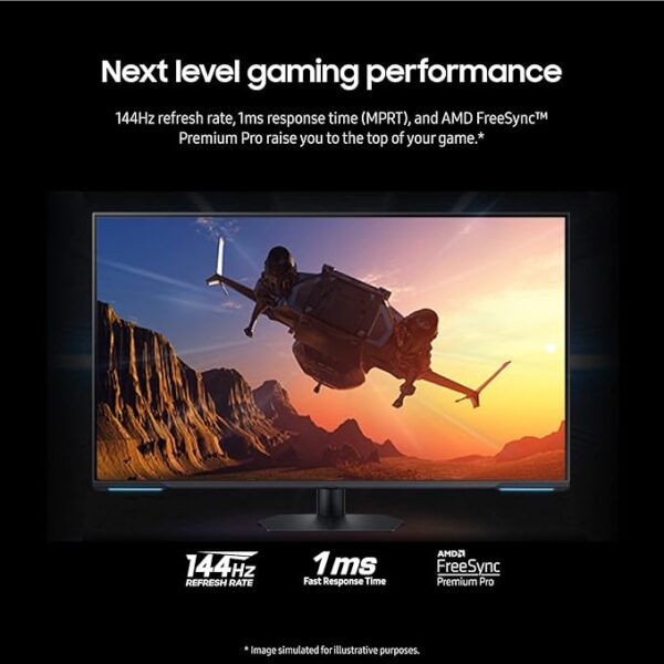 SAMSUNG 43" Odyssey Neo G7 Series 4K UHD Smart Gaming Monitor, 144Hz, 1ms, VESA Display HDR600, Quantum Matrix Technology, AMD FreeSync Premium Pro, LS43CG702NNXZA, 2023, Black - Image 5