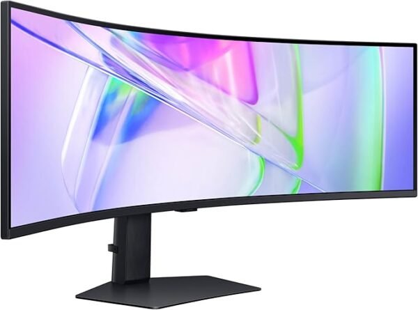 Samsung 49” Business Curved Ultrawide Dual QHD Computer Monitor, USB-C, DisplayPort, HDMI, 120Hz, VESA DisplayHDR 400, Built-in Speakers, Height Adjustable Stand, Eye Care, LS49C954UANXZA, 2024 - Image 5
