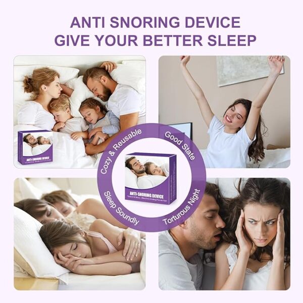 Anti Snoring Devices, Mouth Guard for Grinding Teeth at Night, Reusable Snoring Solution, Snoring Mouth Guard with Suitable Size, Anti Snoring Mouthpiece for Men & Women-Q62 - Image 4