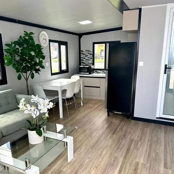Tiny Homes to Live in for Adults, Expandable Container House Hurricane Proof Tiny House 40ft Prefab Home with 2 Bedrooms, 1 Fully Equipped Kitchen and Bathroom Tiny Homes for Sale Prefab - Image 6