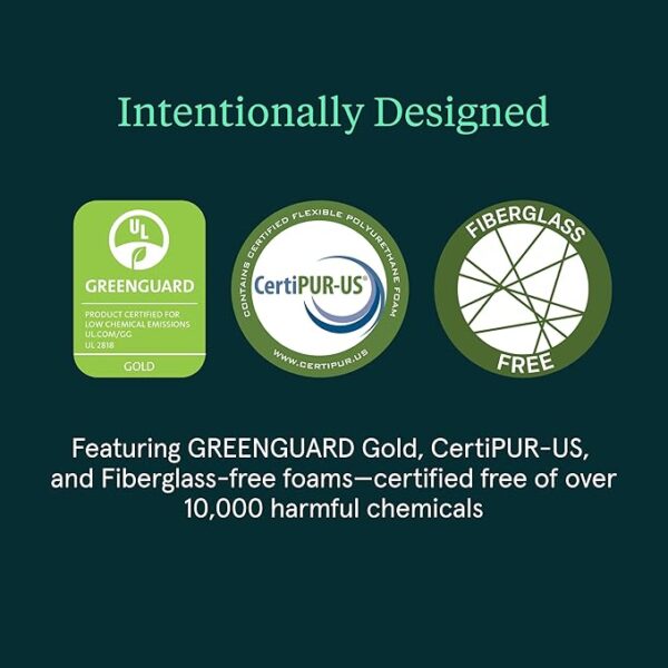 Kin By Tuft & Needle Firm 8" Queen Adaptive Foam Mattress in a Box, Cooling Pressure Relief, Balanced Support, 100 Night Trial, Fiberglass-Free, CertiPUR-US, 10-Year Limited Warranty - Image 3