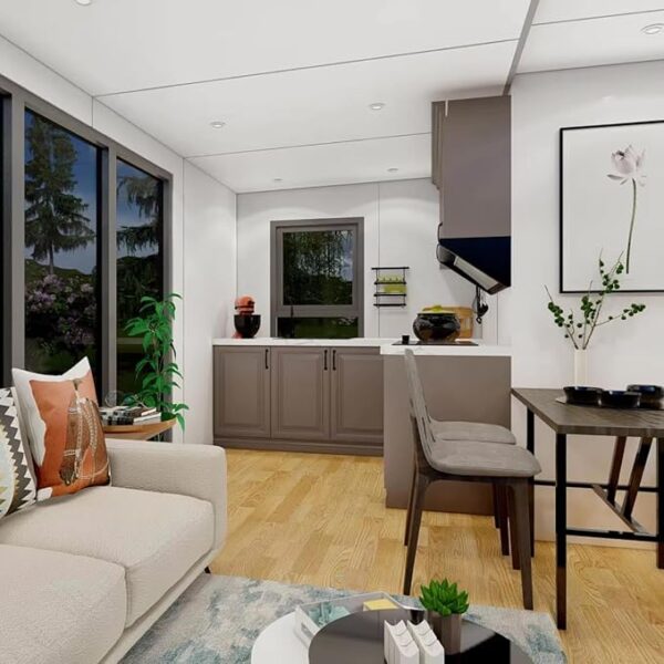 Tiny Homes for Sale Prefab, Modern Design Tiny Houses to Live in for Adults with 3 Bedroom Tiny House 1 Kitchen Modular Home, Prefab 3 Bedroom Tiny House - Image 3