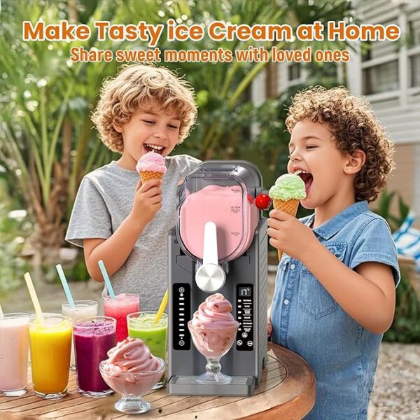 Slushie Machine - Professional Frozen Drink Maker No Ice Needed- 70 oz Slushy Machine for Home with LED Display - One-Touch Reservation & 6 Pre-set Programs for Frozen Margaritas, Frappés & Ice Cream - Image 6