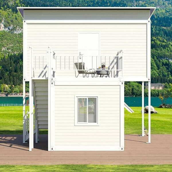 Two Story Tiny House, Flat-Pack House, Two-Story Tiny House, Prefabricated Dwelling with Aesthetic Appeal, Modern Design for Small Spaces, Package Installation - Image 4