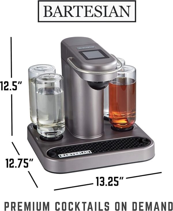 Bartesian Cocktail Making Machine - Automatic Mixology Home Bar Cocktails Mixing Maker - Push Button Pre Mixed Drink Capsule Dispenser Shaker for Margarita, Old Fashioned, Martini, Daiquiri & More - Image 6