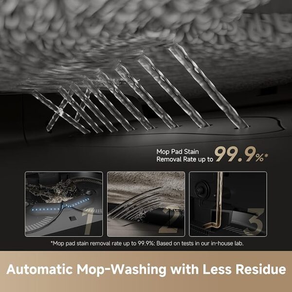DREAME X50 Ultra Robot Vacuum and Mop with Auto-Empty and Mop Self-Cleaning, 20,000Pa Suction, Obstacle Avoidance and 360° Navigation, Corner to Edge Deep Cleaning, Detangling Brush - Image 3