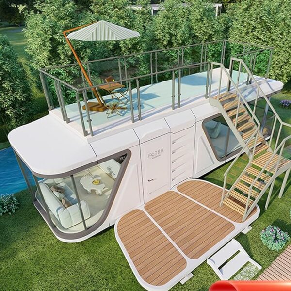Prefabricated Tiny Homes Prefab Tiny Houses Foldable Tiny Houses for Sale Modern Prefabricated Houses Expandable Micro Homes with Folding Design Small Houses Suitable for Adult Living - Image 4