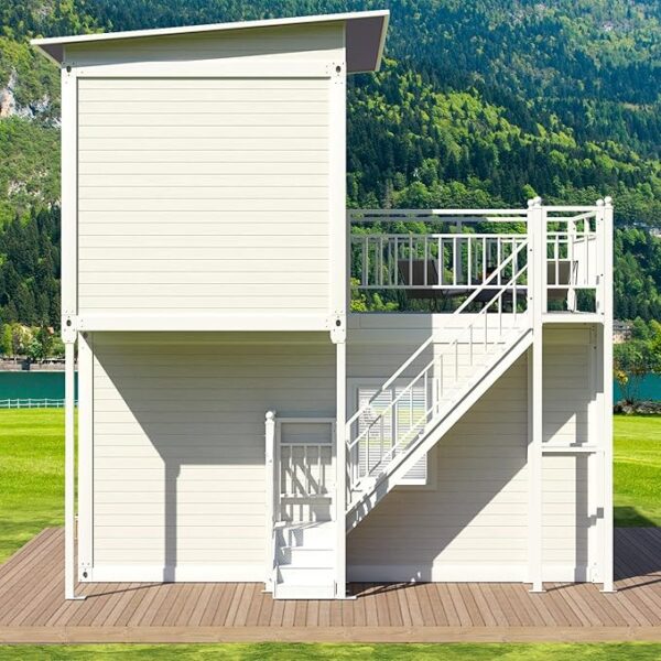 Two Story Tiny House, Flat-Pack House, Two-Story Tiny House, Prefabricated Dwelling with Aesthetic Appeal, Modern Design for Small Spaces, Package Installation - Image 3