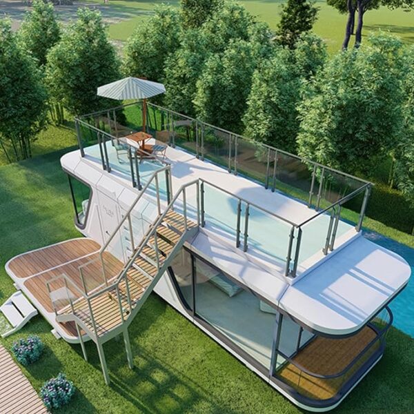 Prefabricated Tiny Homes Prefab Tiny Houses Foldable Tiny Houses for Sale Modern Prefabricated Houses Expandable Micro Homes with Folding Design Small Houses Suitable for Adult Living - Image 3