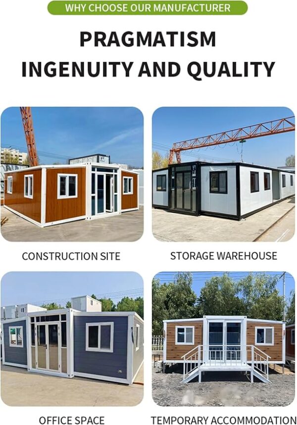 Custom Mobile Homes House 2 3 Bedrooms Tiny Modular Home Transportable Prefabricated House 2 3 Bedrooms and 1Living Room - Image 5