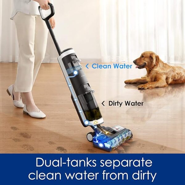 Tineco Floor ONE S3 Cordless Hardwood Floors Cleaner, Lightweight Wet Dry Vacuum Cleaners for Multi-Surface Cleaning with Smart Control System - Image 3