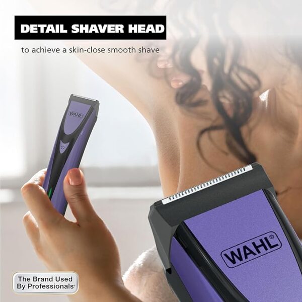 Wahl Bikini Sculpt Pro 2 in 1 USB Rechargeable Lithium-Ion Electric Shaver and Bikini Trimmer for Women - Face, Legs, Underarm, & Pubic Hair Removal Device - Model 3026004 - Image 5