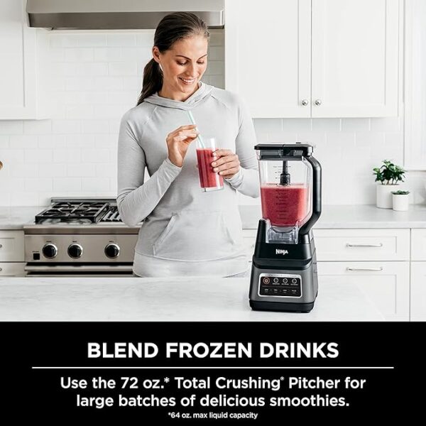 Ninja BN701 Professional Plus Blender, 1400 Peak Watts, 3 Functions for Smoothies, Frozen Drinks & Ice Cream with Auto IQ, 72-oz.* Total Crushing Pitcher & Lid, Dark Grey - Image 6