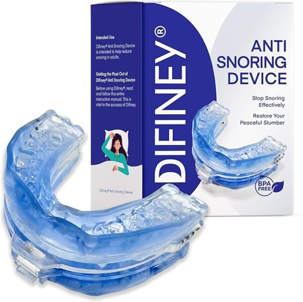 Anti Snoring Device: FDA-Cleared Anti Snoring Mouthpiece Mouth Guard - Effective Anti Snore Solution for Men and Women to Reclaim Peaceful Sleep (Blue)