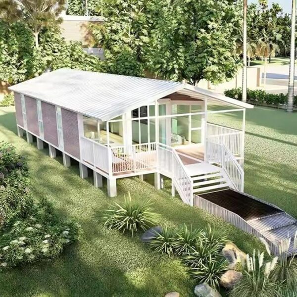 40FT Portable Prefab Tiny Homes for Sale Expandable Container House 3 Bedrooms Luxury Features Steel Structure Tiny Houses to Live in Perfect for Adults