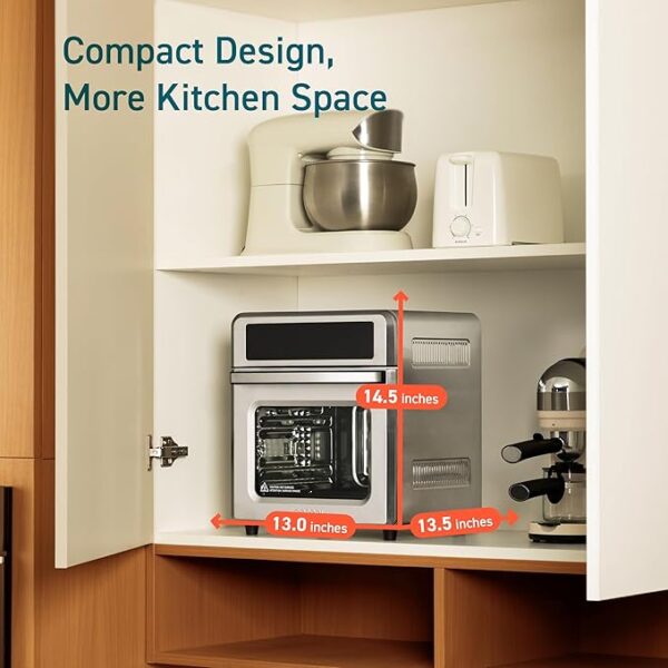 COSORI 11-in-1 Air Fryer Oven , 13Qt Small Footprint Airfryer combo with Rotisserie, Toast, Bake, Roast, Reheat Functions and more, Recipe Book & 6 Accessories Included, Perfect for Small Contertop - Image 2