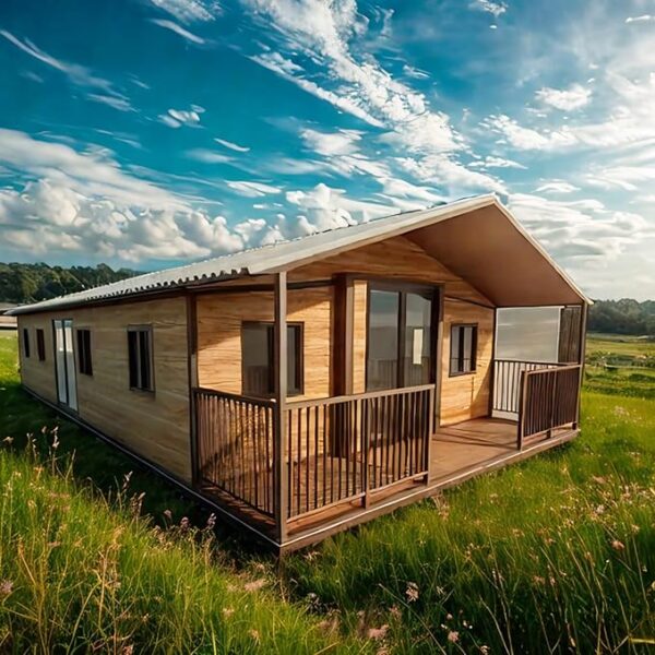 Prefab Tiny Homes for Sale, Extendable Container House Expandable Foldable Modular House with 2 Bedrooms, 1full Equipped Kitchen and Bathroom Tiny Homes to Live in for Adults