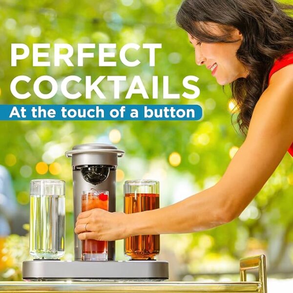 Bartesian Cocktail Making Machine - Automatic Mixology Home Bar Cocktails Mixing Maker - Push Button Pre Mixed Drink Capsule Dispenser Shaker for Margarita, Old Fashioned, Martini, Daiquiri & More - Image 4