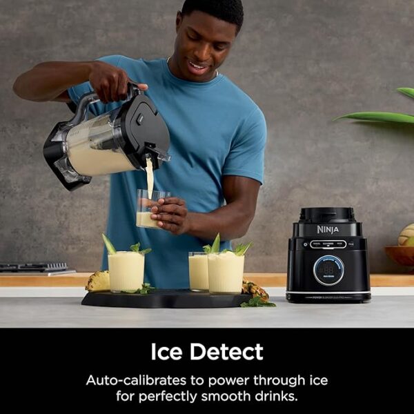 Ninja Detect Power Blender Pro + Personal Single-Serve, BlendSense Technology, For-Smoothies, Food and More, Compact Kitchen Countertop, 1800 P-Watts, 72 oz. Pitcher, (2) 24 oz. Cups, Black, TB301 - Image 3