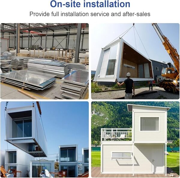 Two Story Tiny House, Flat-Pack House, Two-Story Tiny House, Prefabricated Dwelling with Aesthetic Appeal, Modern Design for Small Spaces, Package Installation - Image 2