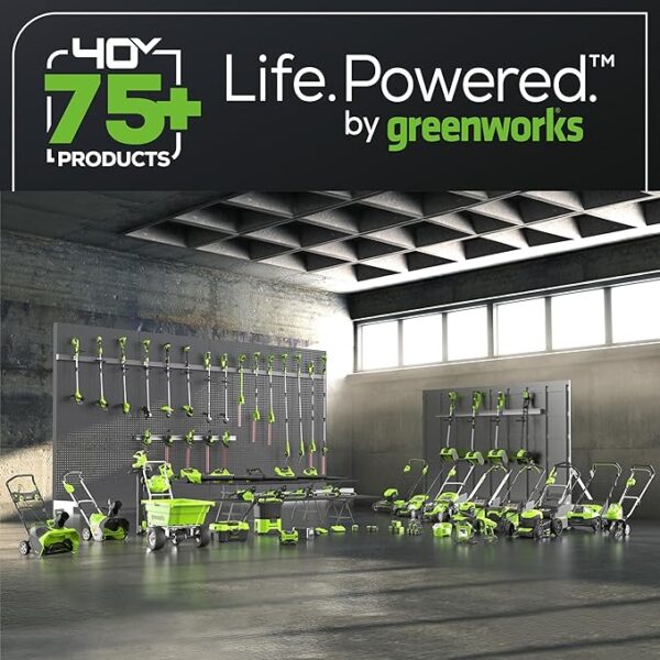 Greenworks 40V Lawn Care Combo Kit, Trimmer & Blower for Edging & Leaf Cleanup, 2.0Ah Battery & Charger (Gas-Free Yard Duo) - Image 6