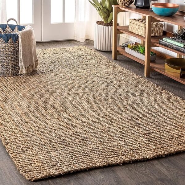 JONATHAN Y NRF102A-8 Pata Hand Woven Chunky Jute Natural 8 ft. x 10 ft. Area Rug Bohemian, Transitional, Rustic, Perfect for Home, Living Room, Kitchen, Bedroom - Image 6