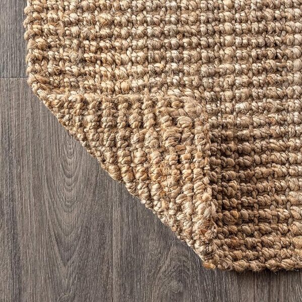 JONATHAN Y NRF102A-8 Pata Hand Woven Chunky Jute Natural 8 ft. x 10 ft. Area Rug Bohemian, Transitional, Rustic, Perfect for Home, Living Room, Kitchen, Bedroom - Image 5