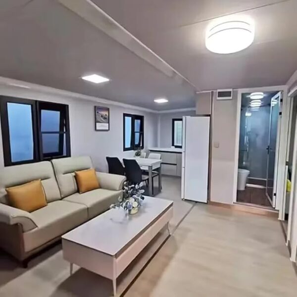 Portable Prefab Tiny Home for Sale, 20ft Modular Homes with 3 Bedrooms, 1 Kitchen & Bathroom, Expandable Container House, Mobile Foldable Home for Adults - Image 6
