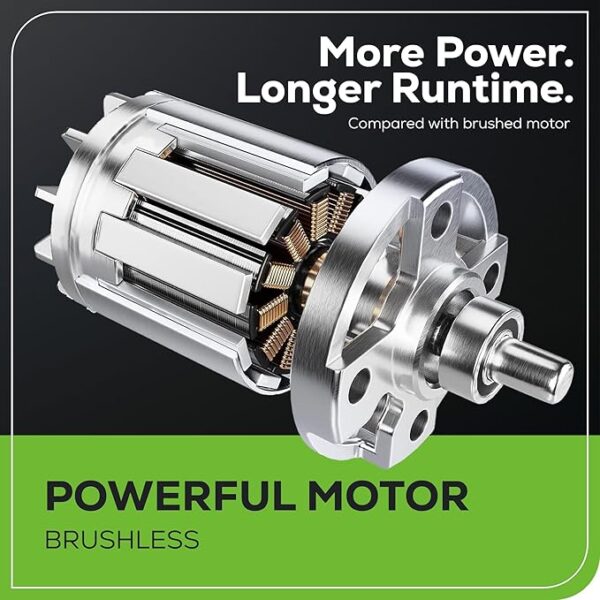 Greenworks 40V 20" Brushless Push Mower, 4.0Ah Battery (Aluminum Handles + Light) - Image 5