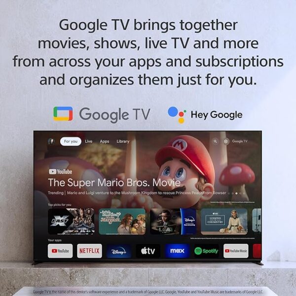 Sony 85-Inch Class 4K Ultra HD BRAVIA 3 LED Smart TV with Google TV, Dolby Vision HDR, and Exclusive Features for PlayStation®5 (K-85S30), 2024 Model - Image 3