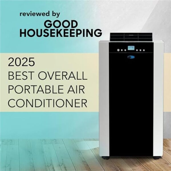 Whynter Portable Air Conditioner 14,000 BTU with Dual Hose Dehumidifier & Cooling Fan for 500 Sq Ft Rooms, Includes AC Unit Window Kit, ARC-14S (9,500 SACC) - Image 2